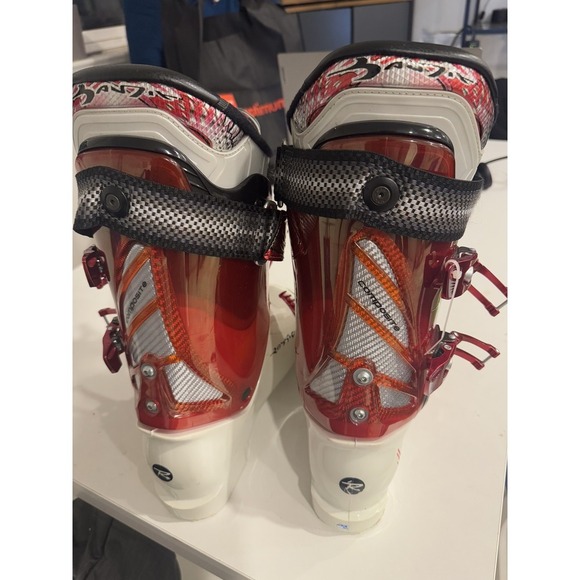 Rossignol‎ Squad Composite Ski Boots 29.5 Mens Red White 4 Buckle Italy Race Fit - Picture 2 of 14